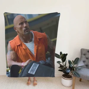 The Fate of The Furious Movie Luke Hobbs Fleece Blanket