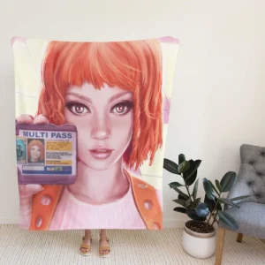 The Fifth Element Movie Leeloo Fleece Blanket