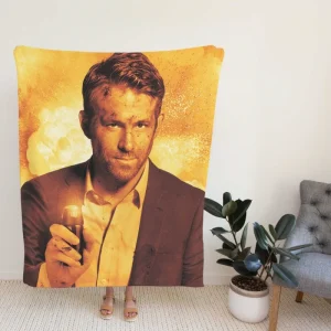 The Hitmans Wifes Bodyguard Movie Ryan Reynolds Fleece Blanket