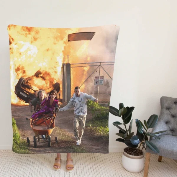 The Lost City Movie Sandra Bullock Fleece Blanket