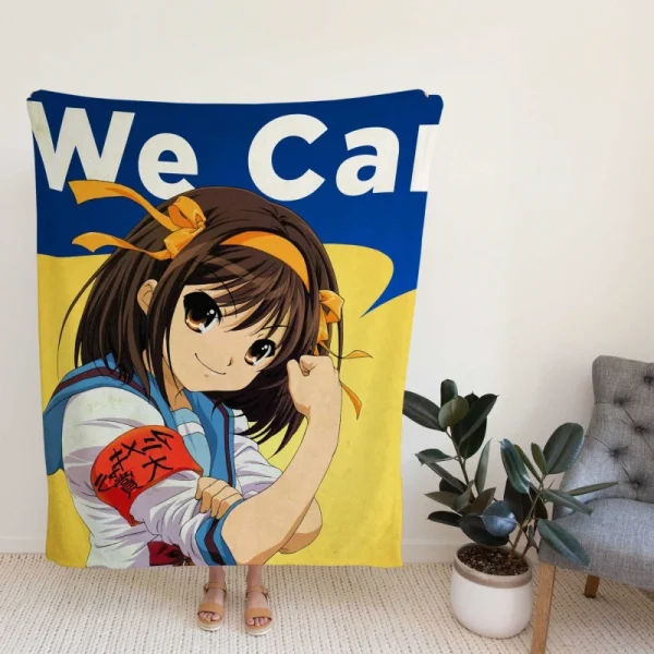 The Melancholy of Haruhi Suzumiya Fleece Blanket