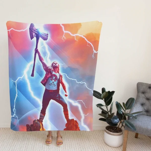 Thor Love and Thunder Movie Chris Hemsworth Fleece Blanket