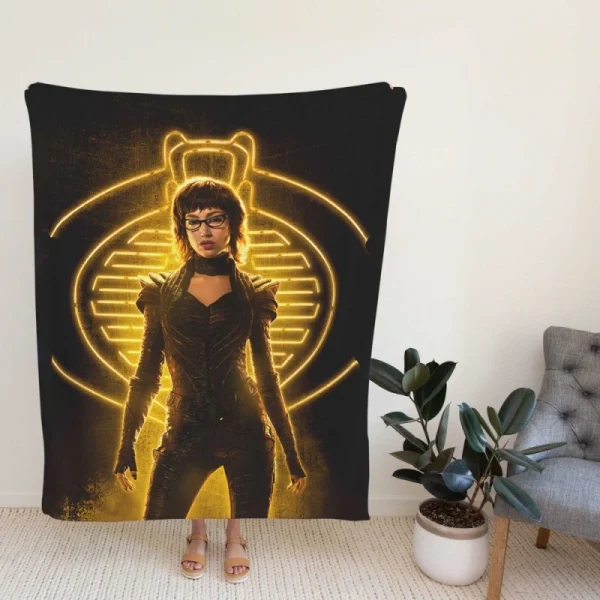 Ursula Corbero As Baroness In Snake Eye Movie Fleece Blanket