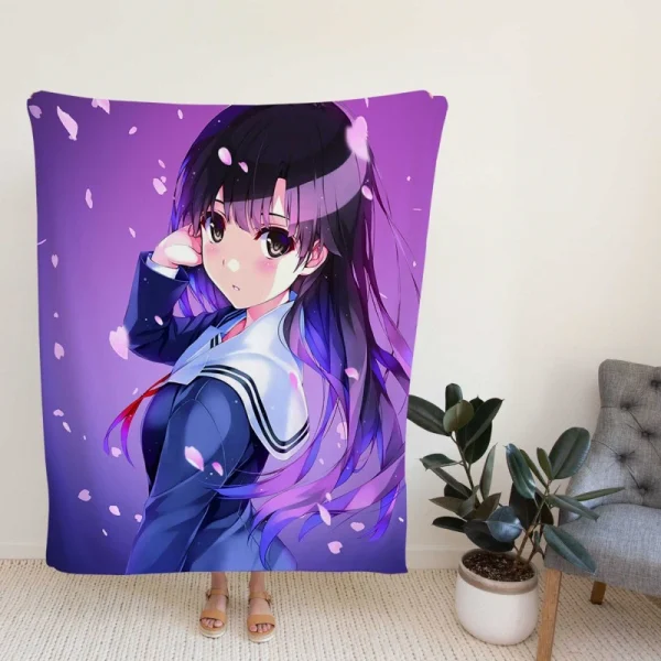 Utaha Kasumigaoka Fleece Blanket