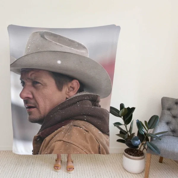 Wind River Movie Jeremy Renner Fleece Blanket