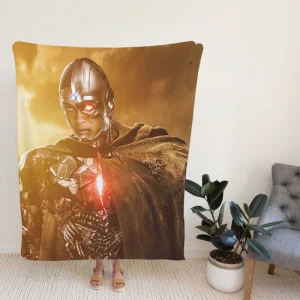 Zack Snyders Justice League Movie Cyborg Fleece Blanket