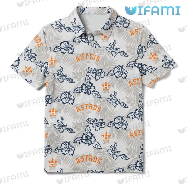Astros Hawaiian Shirt Palm Leaf Hibiscus Flower Houston Astros Gift