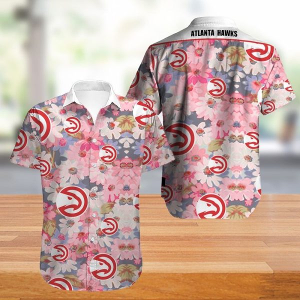 Atlanta Hawks Hawaiian Shirt Flower summer new design