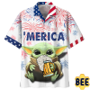 Baby Yoda American Independence Day Trending Hawaiian Shirt-1