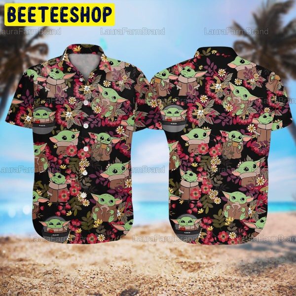 Baby Yoda Beach Trending Hawaiian Shirt-1