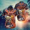 Baby Yoda Chicago Bears Nfl Hawaiian Shirt And Shorts For Fans-1