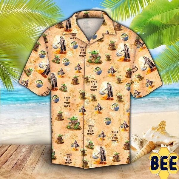 Baby Yoda This Is The Way The Mandalorian Trending Hawaiian Shirt-1