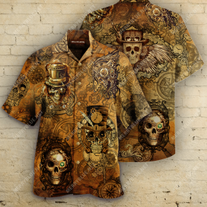Beach Shirt Buy Skull Steampunk Hawaiian Shirt