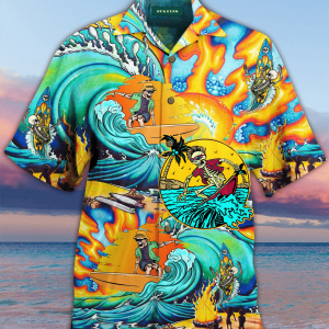 Beach Shirt Cover Your Body With Amazing Amazing Surfing Skull Hawaiian Shirt