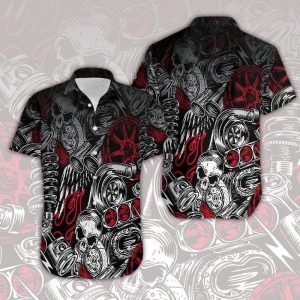 Beach Shirt Shop From 1000 Unique Hawaiian Aloha Shirt Motorbike Skull Art