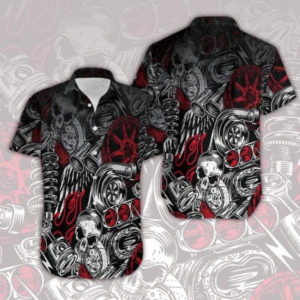 Beach Shirt Shop From 1000 Unique Hawaiian Aloha Shirt Motorbike Skull Art
