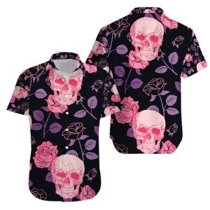 Beach Shirt Shop From 1000 Unique Skull Tattoo Rose Aloha Hawaiian Shirt