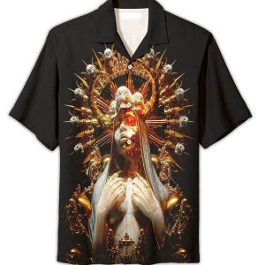 Beach Shirt Skull Maria Custom Hawaiian Shirt