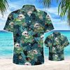 Beach Vibe Skull Summer Tropical Hawaiian Aloha Shirt
