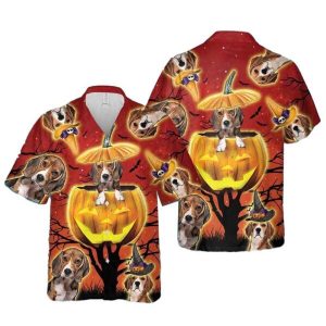 Beagle Happy Halloween Hawaii Shirt