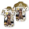 Bear Drinks Beer 3d All Over Printed Hawaiian Shirt