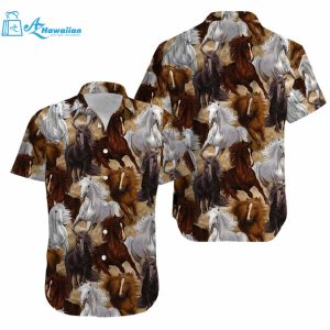 Beautiful Horse Art Hawaiian Aloha Shirts Best Gift Ideas