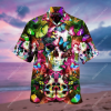 Beautiful Skull Unisex Hawaiian Aloha Shirts Aloha Shirt
