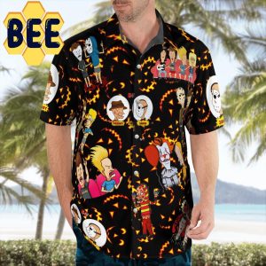 Beavis And Butt-head Halloween Hawaiian Shirt-1