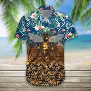 Bee 3d All Over Printed Hawaiian Shirt