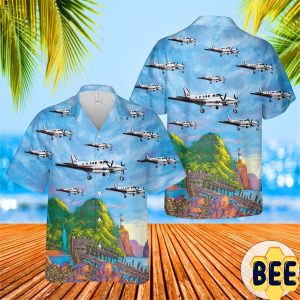 Beech King Air 90 Trending Hawaiian Shirt-1