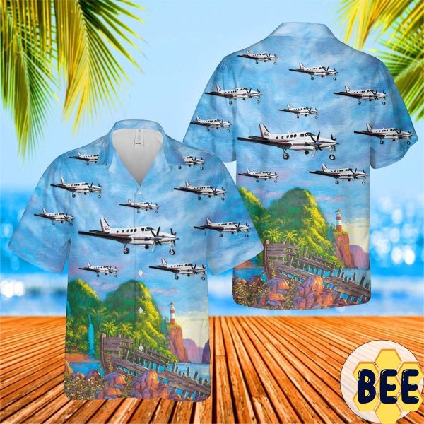 Beech King Air 90 Trending Hawaiian Shirt-1