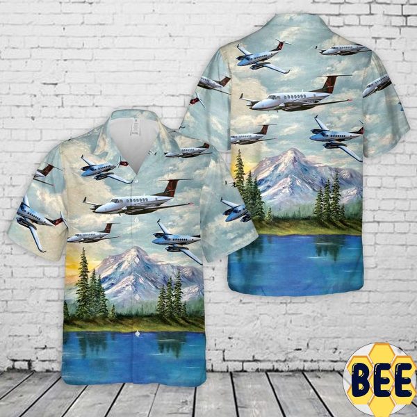 Beechcraft King Air 350 Trending Hawaiian Shirt-1