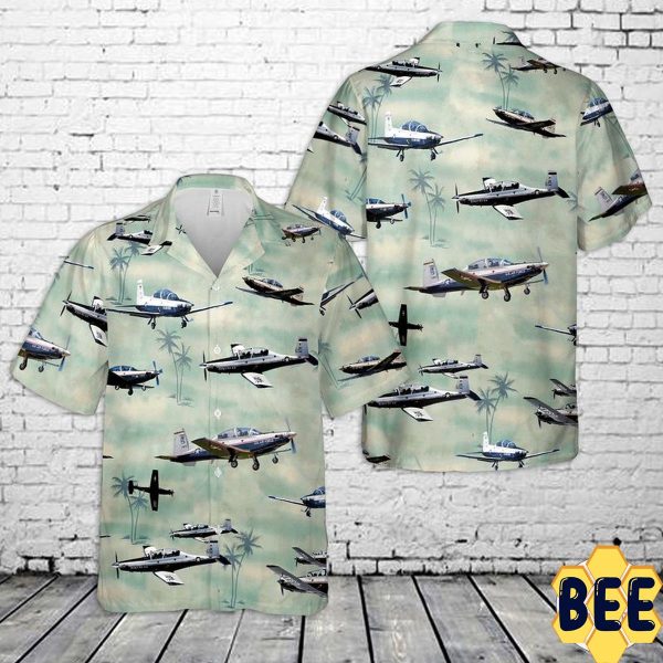 Beechcraft T-6 Texan Ii Trending Hawaiian Shirt-1