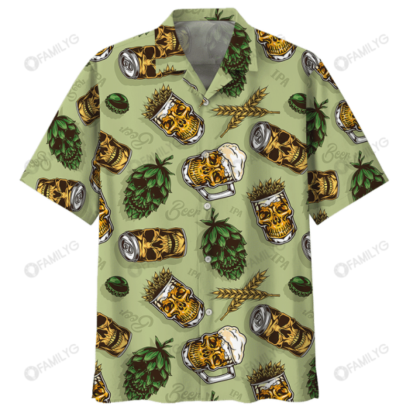 Beer Hawaiian Shirt – Skull Beer Hawaiian Shirt Summer Hawaiian For Men Women Couple