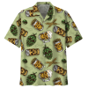 Beer Skull Glass Hawaiian Aloha Shirt