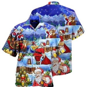 Beery Christmas Santa Claus Hawaiian Shirt