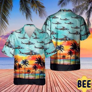 Belgian Air Force Agusta A109 Helicopter Trending Hawaiian Shirt-1