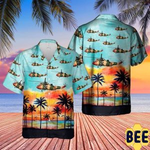Belgian Air Force Westland Sea King Mk48 Trending Hawaiian Shirt-1