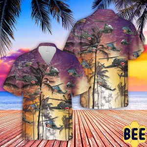 Bell Ah-1 Cobra Tropical Trending Hawaiian Shirt-1