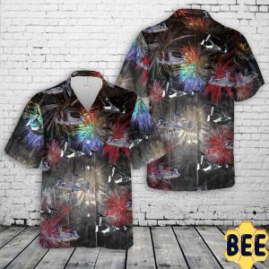 Bell Boeing V-22 Osprey Firework Art 4th Of July Trending Hawaiian Shirt-1
