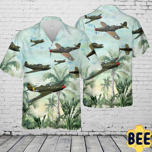 Bell P-39 Airacobra Trending Hawaiian Shirt-1