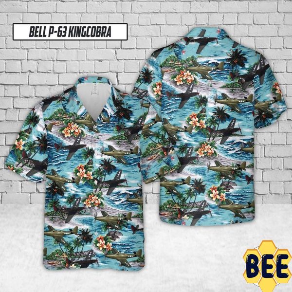 Bell P-63 Kingcobra Trending Hawaiian Shirt-1