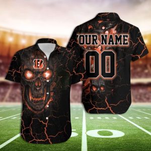 Bengals Hawaiin Shirt Cincinnati Bengals Lava Custom Hawaiian Shirt