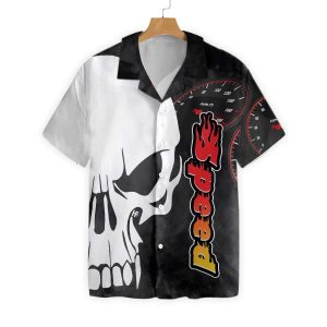 Big Skull Speed Motorcycle Ez20 0403 Hawaiian Shirt-1