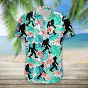 Bigfoot 3d All Over Printed Hawaiian Shirt