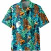 Bigfoot Jack O Lantern Halloween Pumpkin Hawaiian Shirt