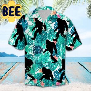 Bigfoot Tropical Hawaiian Shirt-1