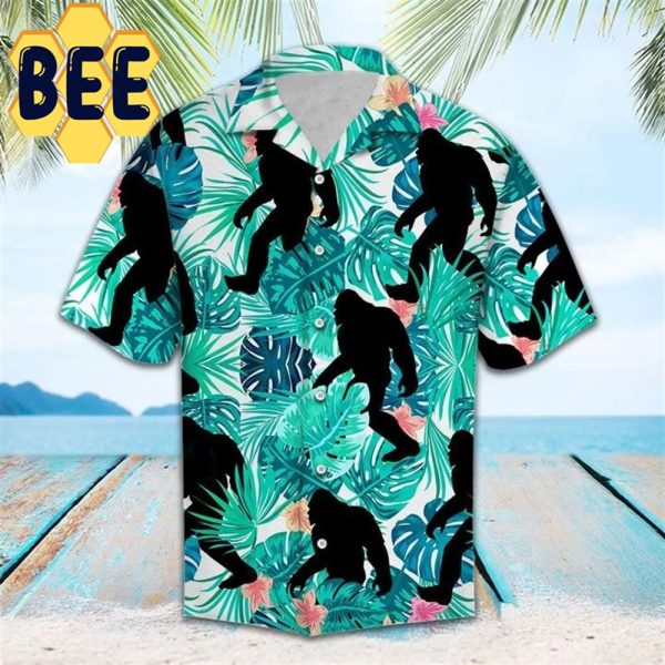 Bigfoot Tropical Hawaiian Shirt-1