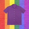 Bisexual Flag Pixels Lgbt Pride Gaymer Hawaiian Vintage Shirt