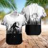 Black And White Hawaiian Shirt Bigfoot Black And White Hawaiian Shirt